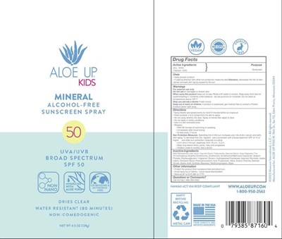 Aloe Up SPF 50 Kids Spray.jpg Aloe Up SPF 50 Kids Mineral Spray - Aloe Up SPF 50 Kids Spray